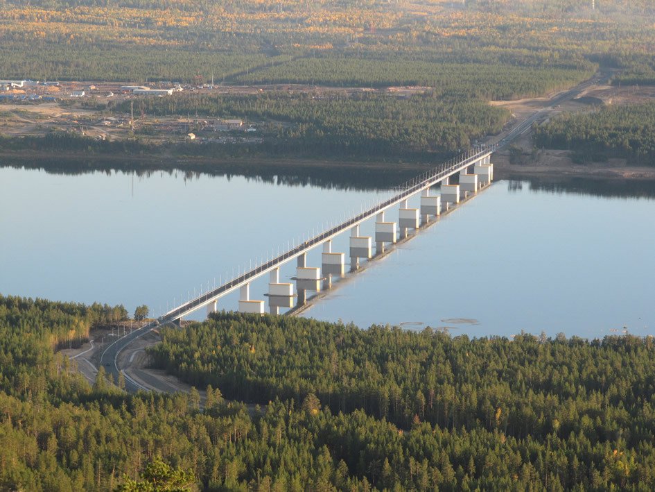 мост через р. Ангара.
